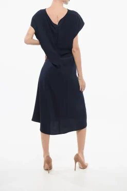 Discount Vestito Smanicato con Dettaglio Raccolto Donna Vestiti
