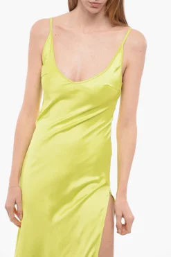 Vestito Sottoveste con Profondo Spacco Laterale></noscript>Dont At Me Label Fashion