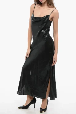 Vestito Sottoveste HADLEY in Raso Metallizzato>AllSaints Online