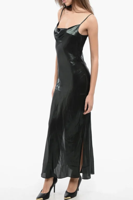 Vestito Sottoveste HADLEY in Raso Metallizzato>AllSaints Online