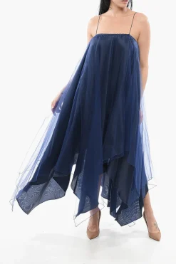 Clearance Vestito Svasato in Tulle Donna Vestiti