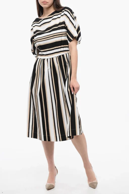 Hot Vestito Svasato SCULLY a Righe Color Block Donna Vestiti