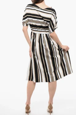 Hot Vestito Svasato SCULLY a Righe Color Block Donna Vestiti
