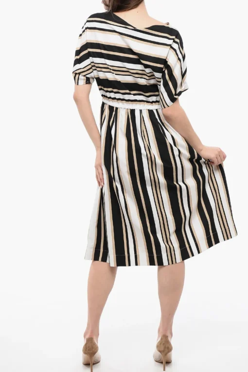 Hot Vestito Svasato SCULLY a Righe Color Block Donna Vestiti