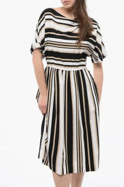 Hot Vestito Svasato SCULLY a Righe Color Block Donna Vestiti