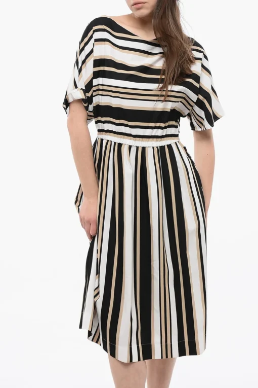 Hot Vestito Svasato SCULLY a Righe Color Block Donna Vestiti