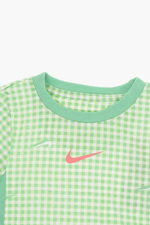 Vestito Tee a Quadri con Logo All-Over>Nike KIDS Fashion