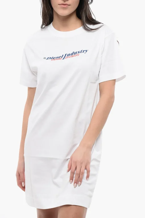 Vestito T-shirt D-EGOR In Cotone con Stampa in Rilievo>Diesel Online