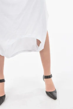 Fashion Vestito VANIGLIA in Cotone Doppia Vestibilità Donna Vestiti