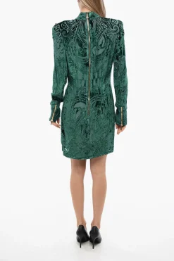 New Vestito Velvet-Devore A Maniche Lunghe Donna Vestiti