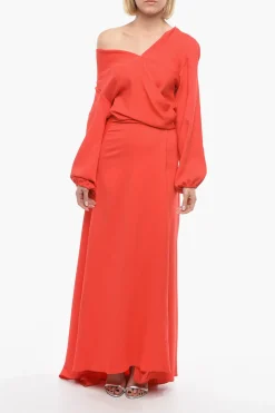 Vestito Wrap con Cintura>Super Blond Sale