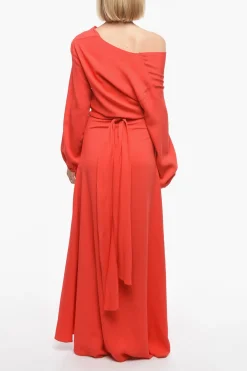 Vestito Wrap con Cintura>Super Blond Sale