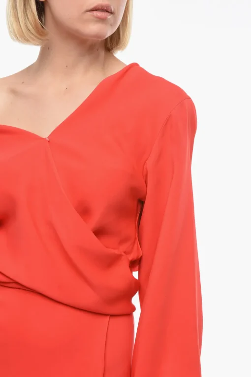 Vestito Wrap con Cintura>Super Blond Sale