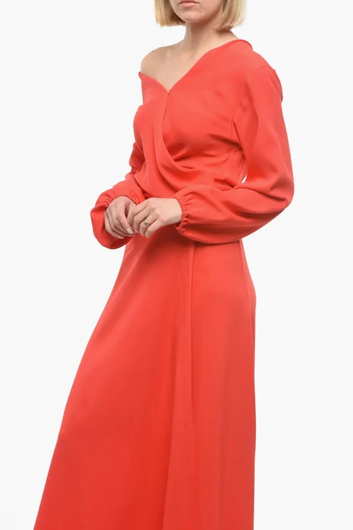 Vestito Wrap con Cintura>Super Blond Sale