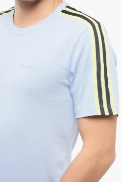 WALES BONNER T-shirt Girocollo con Bande a Contrasto></noscript>Adidas Online