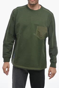 WHITE MOUNTAINEERING Felpa Girocollo in Cotone Garzato con Taschino>Paul & Shark New