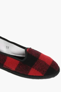 Online WOOLRICH Ballerine in Lana a Quadri Buffalo Donna Ballerine|Scarpe Basse