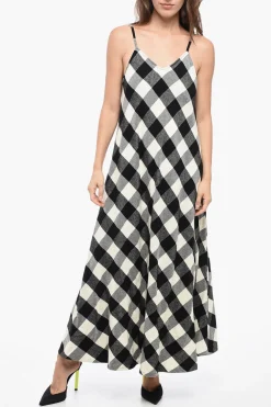 W'S ARCHIVE CHECK LONG DRESS>Woolrich Discount