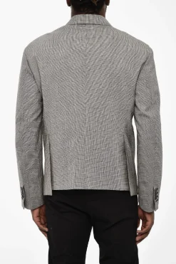 xgiacca a 3 bottoni pied-de-poule in lana vergine due spacchi>Dsquared2 Clearance