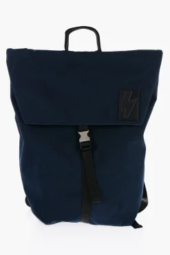 Fashion Zaino CITY FLAP in Nylon Bicolore Uomo Zaini