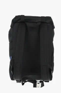 Online Zaino da Trekking in Nylon Traforato con Dettagli a Contrasto Uomo Zaini