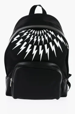 Zaino FAIR-ISLE THUNDERBOLT in Tessuto>Neil Barrett Discount