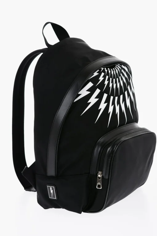 Zaino FAIR-ISLE THUNDERBOLT in Tessuto>Neil Barrett Discount