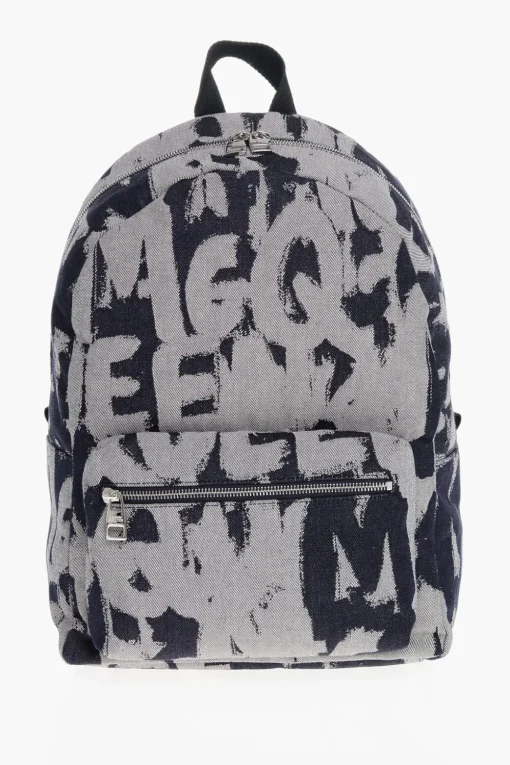 Online Zaino METROPOLITAN in Denim Jacquard Motivo Monogram Uomo Zaini
